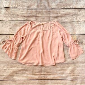Hollister Pink Cold Shoulder Top Ladies Teen Sz XS